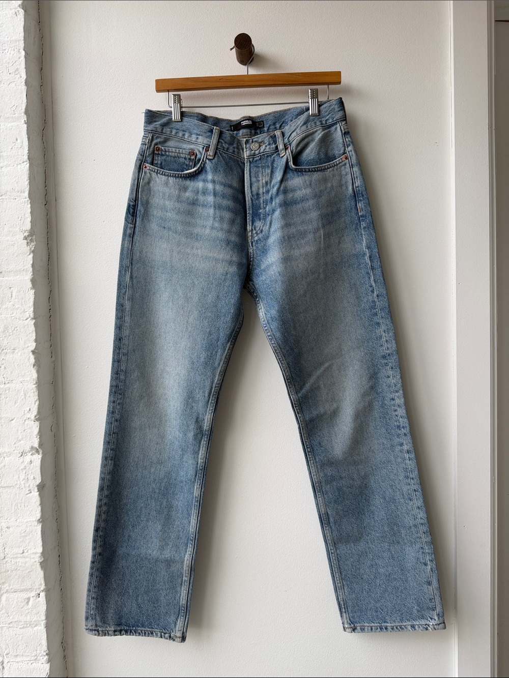 Mango Light Blue Women’s Straight Jeans
